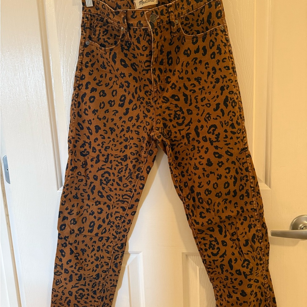 Madewell Brown Leopard Print Pants